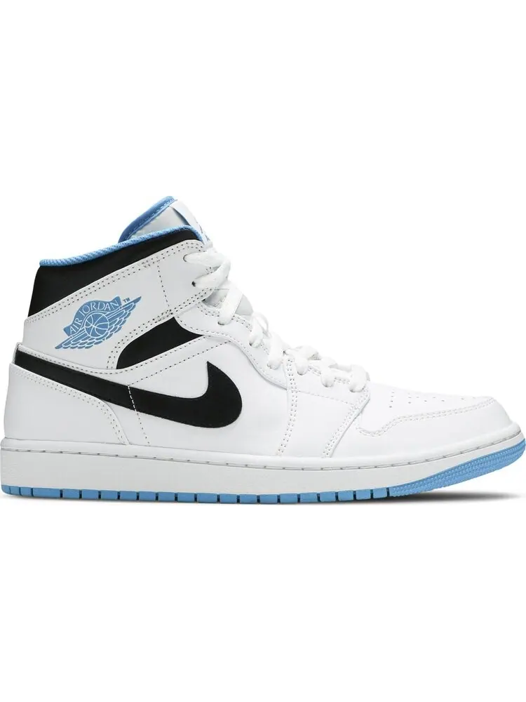Кроссовки Air Jordan 1 Mid Laser Blue — изображение 1 из 8, белый