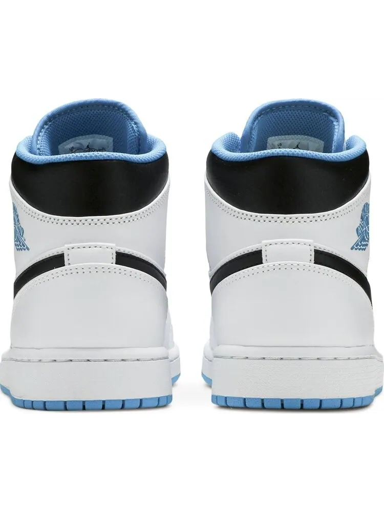 Кроссовки Air Jordan 1 Mid Laser Blue — изображение 6 из 8, белый