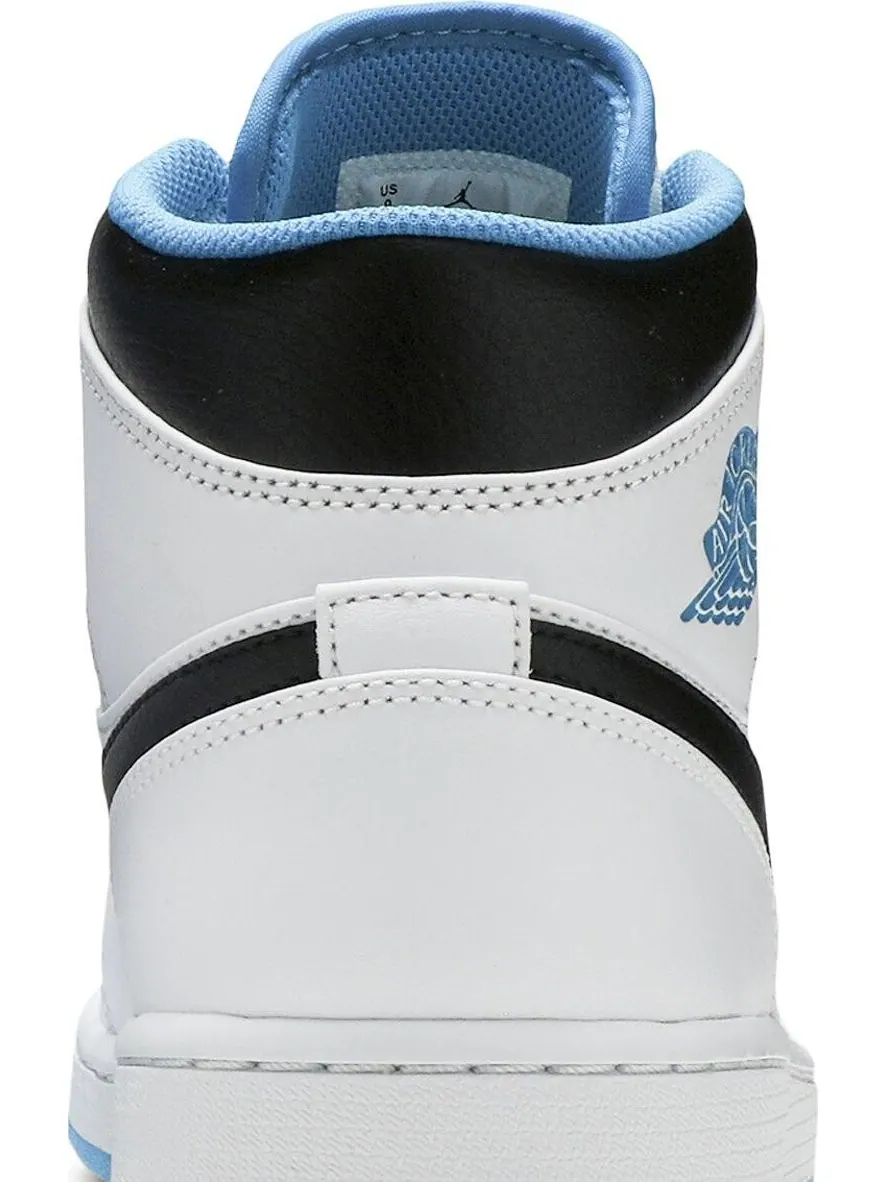 Кроссовки Air Jordan 1 Mid Laser Blue — изображение 7 из 8, белый