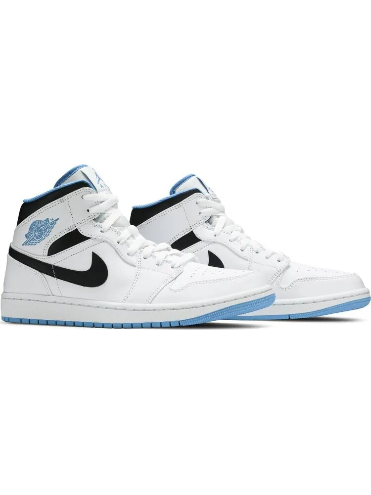 Кроссовки Air Jordan 1 Mid Laser Blue — изображение 8 из 8, белый