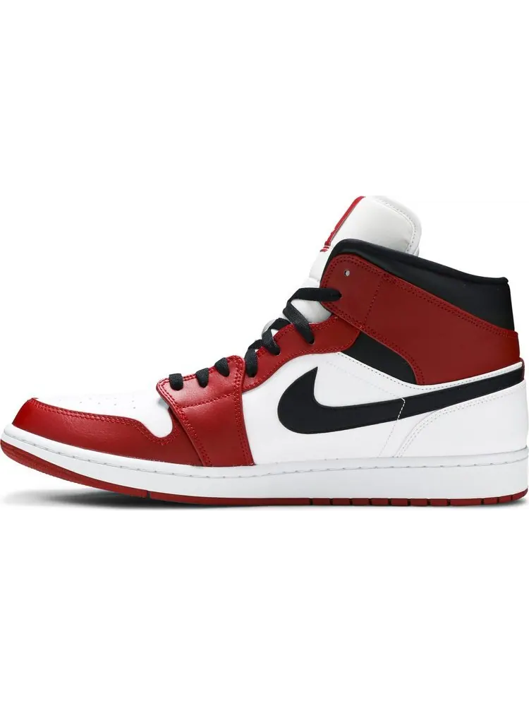 Кроссовки Air Jordan 1 Mid Chicago — изображение 3 из 8, белый