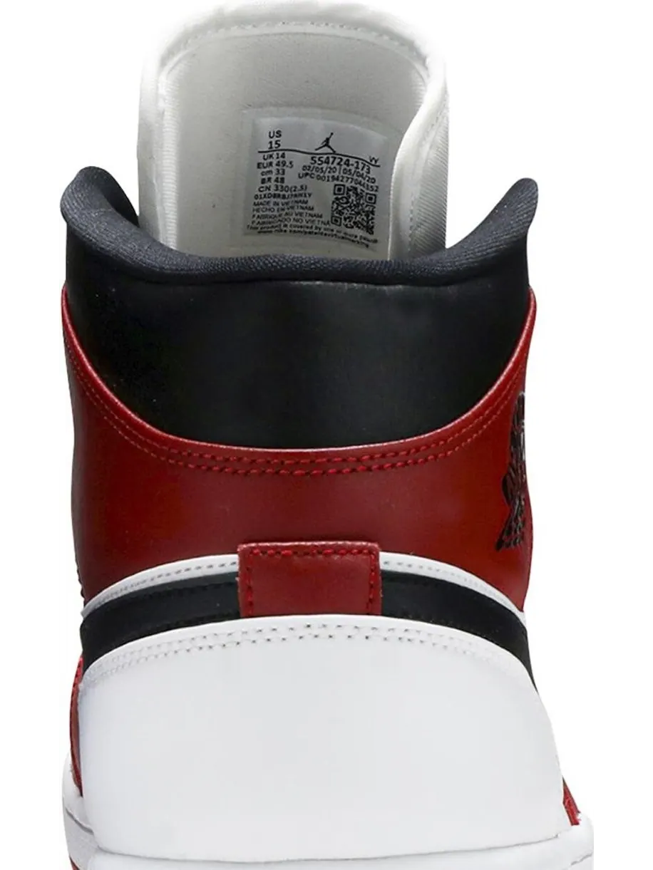 Кроссовки Air Jordan 1 Mid Chicago — изображение 7 из 8, белый