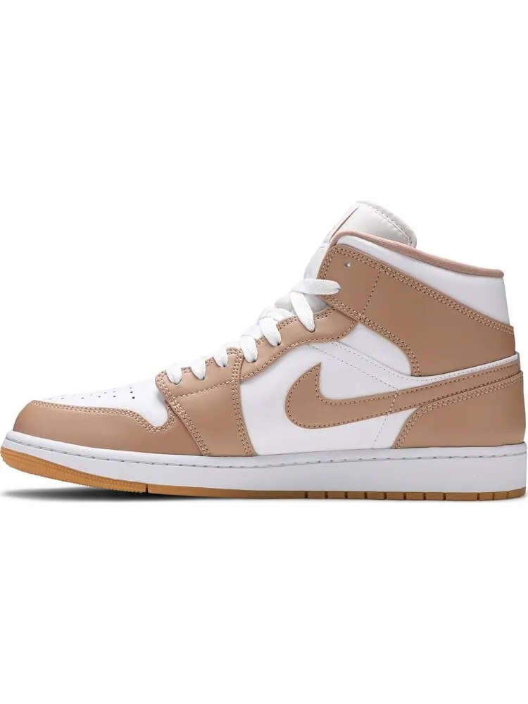 Кроссовки Air Jordan 1 Mid Tan Gum — изображение 3 из 8, загар