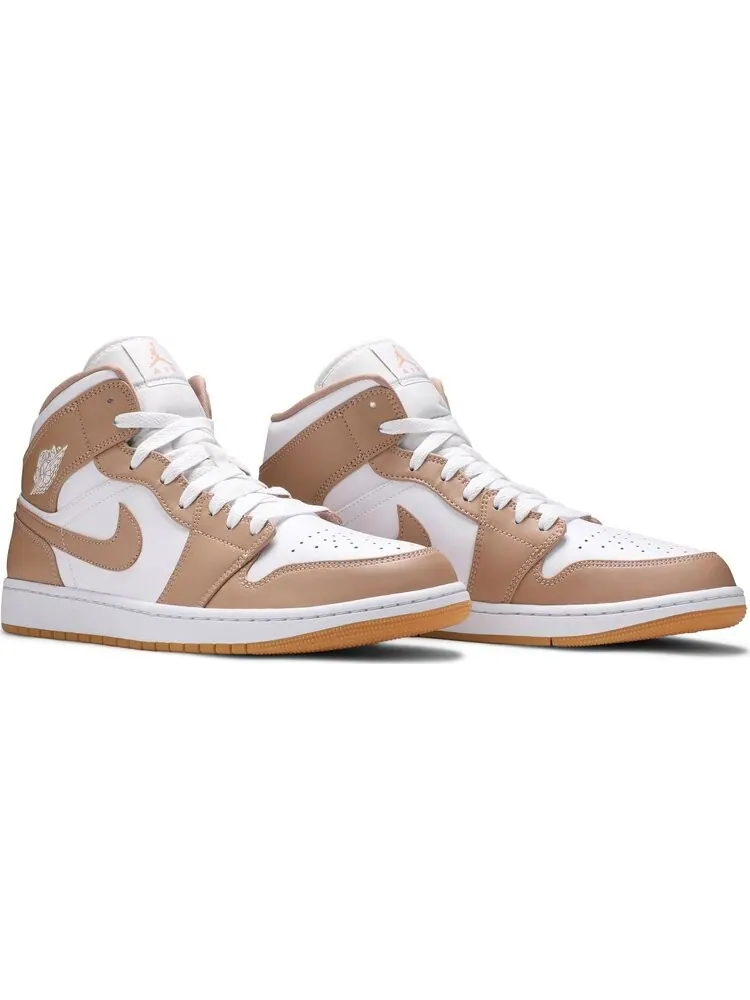 Кроссовки Air Jordan 1 Mid Tan Gum — изображение 8 из 8, загар