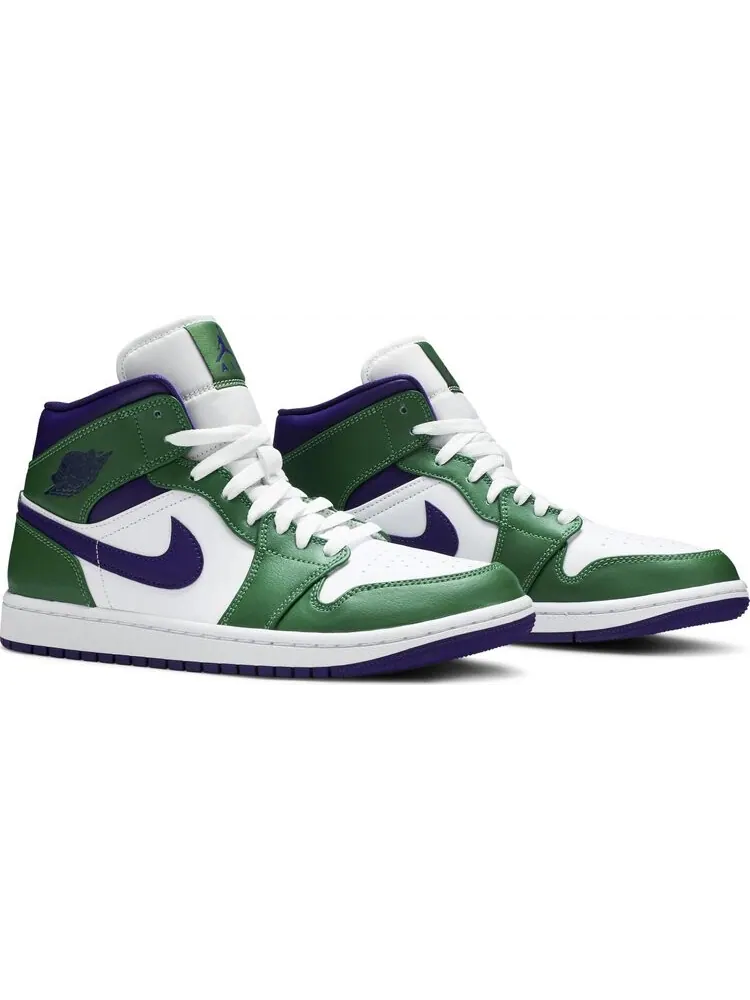 Кроссовки Air Jordan 1 Mid Hulk — изображение 8 из 8, фиолетовый зеленый