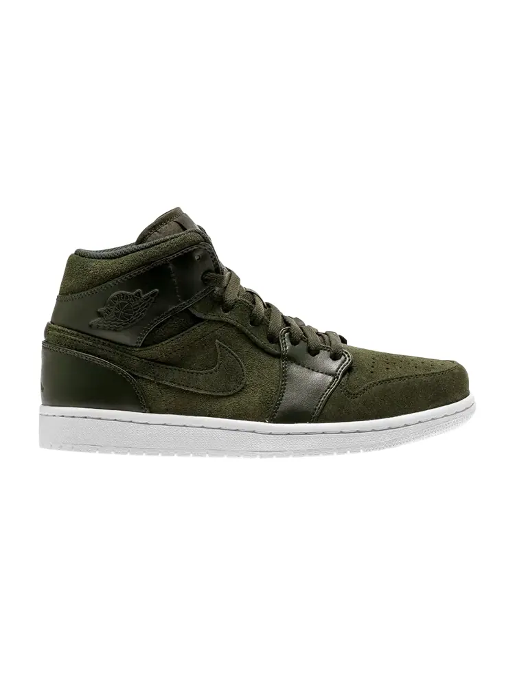 Кроссовки Air Jordan 1 Mid 'Sequoia Max Orange' — изображение 1 из 1, зеленый