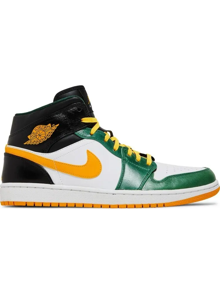 Кроссовки Air Jordan 1 Mid Sonics — изображение 1 из 8, зеленый