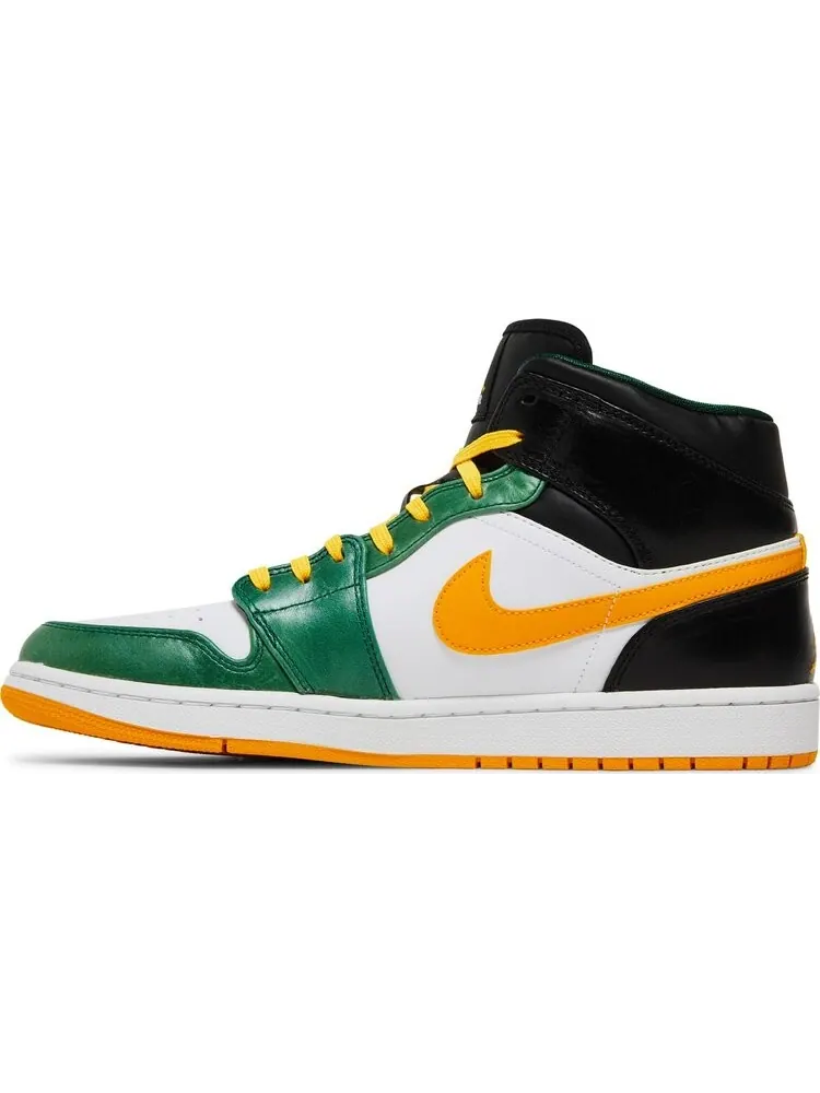 Кроссовки Air Jordan 1 Mid Sonics — изображение 3 из 8, зеленый