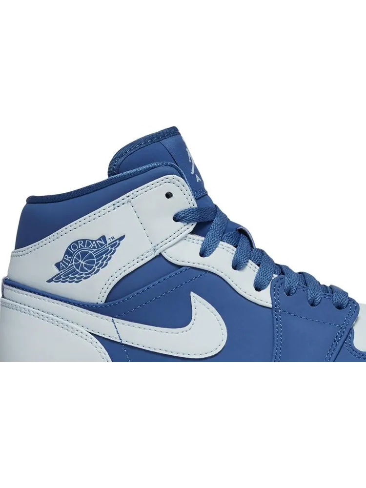 Кроссовки Air Jordan 1 Retro Mid Ice Blue — изображение 2 из 8, синий