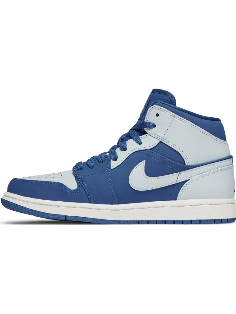 Кроссовки Air Jordan 1 Retro Mid Ice Blue — изображение 3 из 8, синий