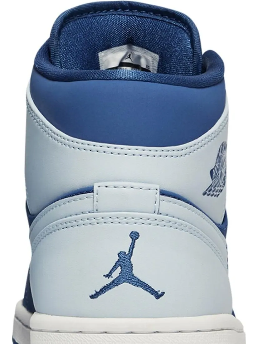 Кроссовки Air Jordan 1 Retro Mid Ice Blue — изображение 7 из 8, синий