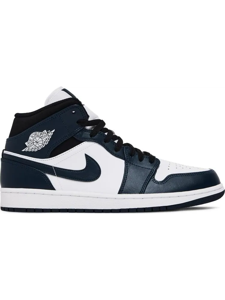 Кроссовки Air Jordan 1 Mid Armory — изображение 1 из 8, белый синий