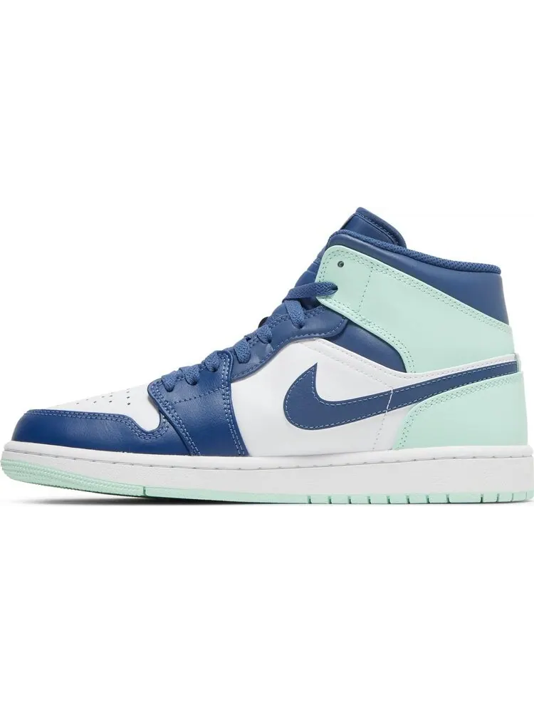 Кроссовки Air Jordan 1 Mid Blue Mint — изображение 3 из 8, синий