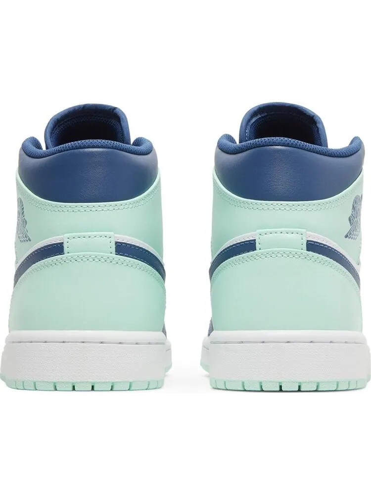Кроссовки Air Jordan 1 Mid Blue Mint — изображение 6 из 8, синий