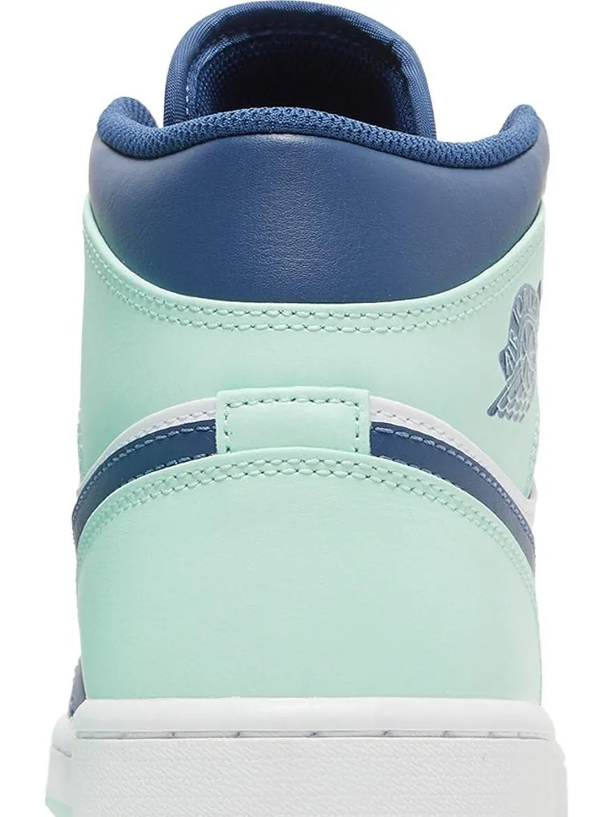 Кроссовки Air Jordan 1 Mid Blue Mint — изображение 7 из 8, синий