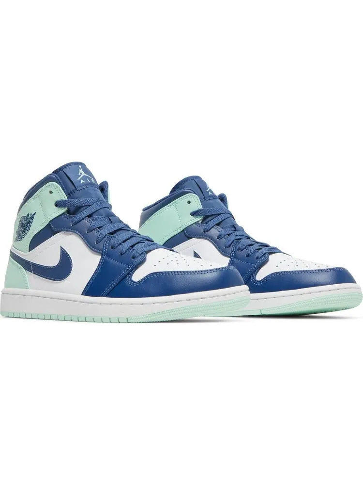 Кроссовки Air Jordan 1 Mid Blue Mint — изображение 8 из 8, синий