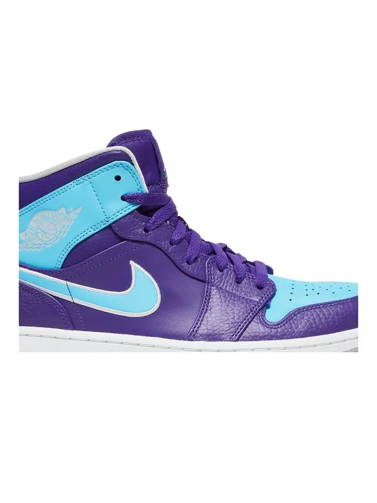 Кроссовки Air Jordan 1 Mid 'Hornet' — изображение 2 из 4, фиолетовый