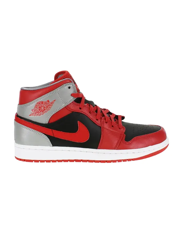 Кроссовки Air Jordan 1 Mid 'Fire Red' — изображение 1 из 1, красный