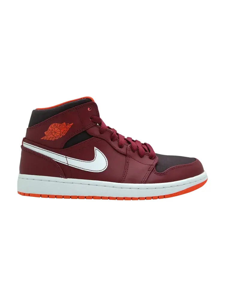Кроссовки Air Jordan 1 Mid 'Team Red' — изображение 1 из 1, красный