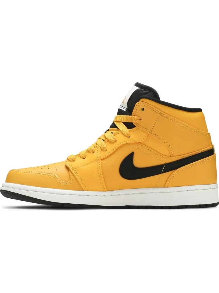 Кроссовки Air Jordan 1 Mid University Gold — изображение 3 из 8, золото