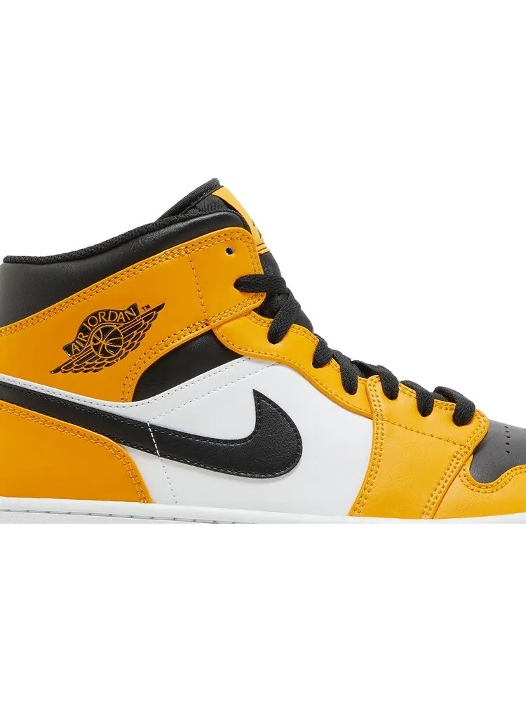 Кроссовки Air Jordan 1 Mid Reverse Yellow Toe — изображение 2 из 8, желтый