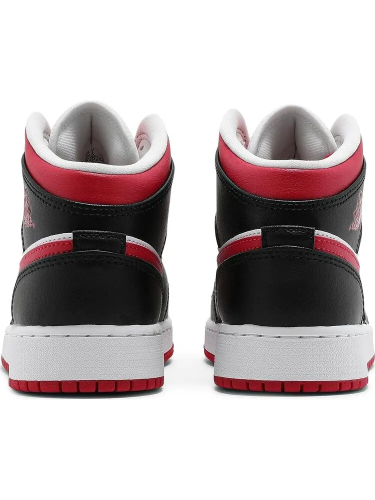 Кроссовки Air Jordan 1 Mid GS White Very Berry — изображение 6 из 8, белый