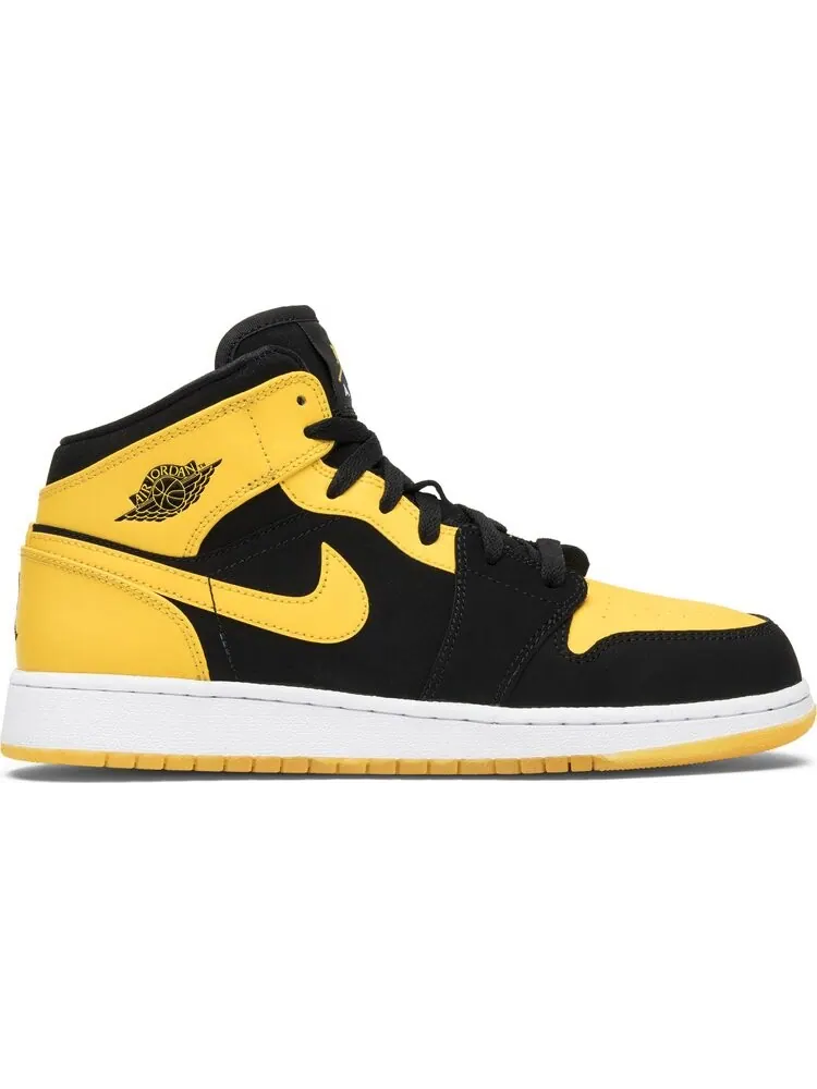 Кроссовки Air Jordan 1 Retro Mid GS New Love 2017 — изображение 1 из 8, желтый