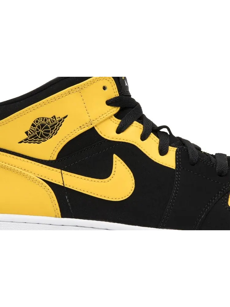 Кроссовки Air Jordan 1 Retro Mid GS New Love 2017 — изображение 2 из 8, желтый