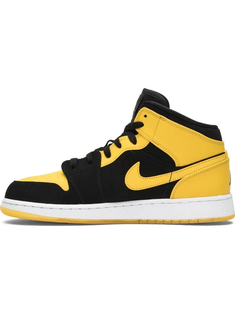 Кроссовки Air Jordan 1 Retro Mid GS New Love 2017 — изображение 3 из 8, желтый