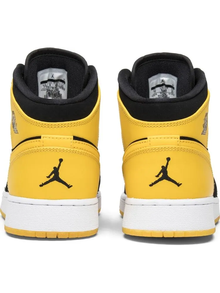 Кроссовки Air Jordan 1 Retro Mid GS New Love 2017 — изображение 6 из 8, желтый