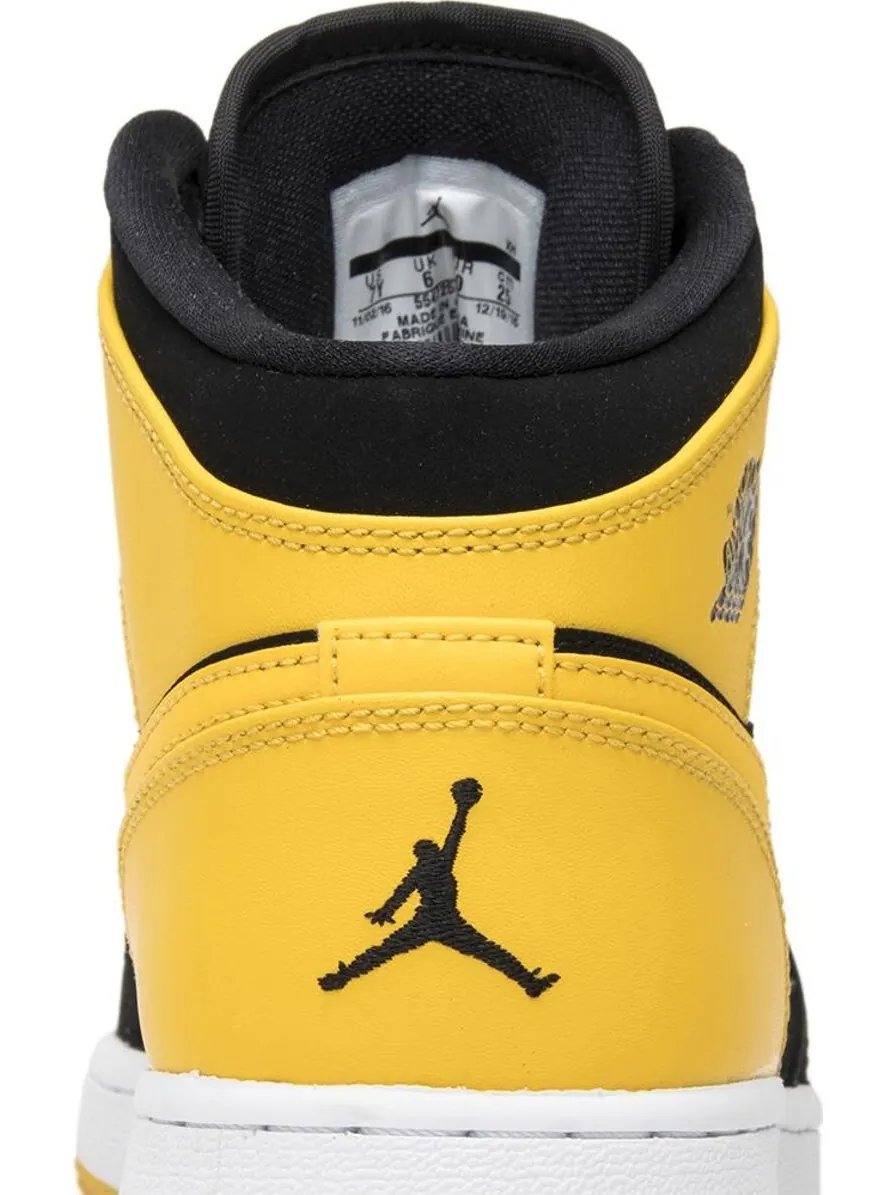 Кроссовки Air Jordan 1 Retro Mid GS New Love 2017 — изображение 7 из 8, желтый