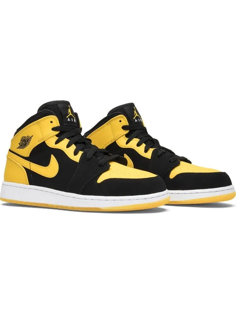 Кроссовки Air Jordan 1 Retro Mid GS New Love 2017 — изображение 8 из 8, желтый