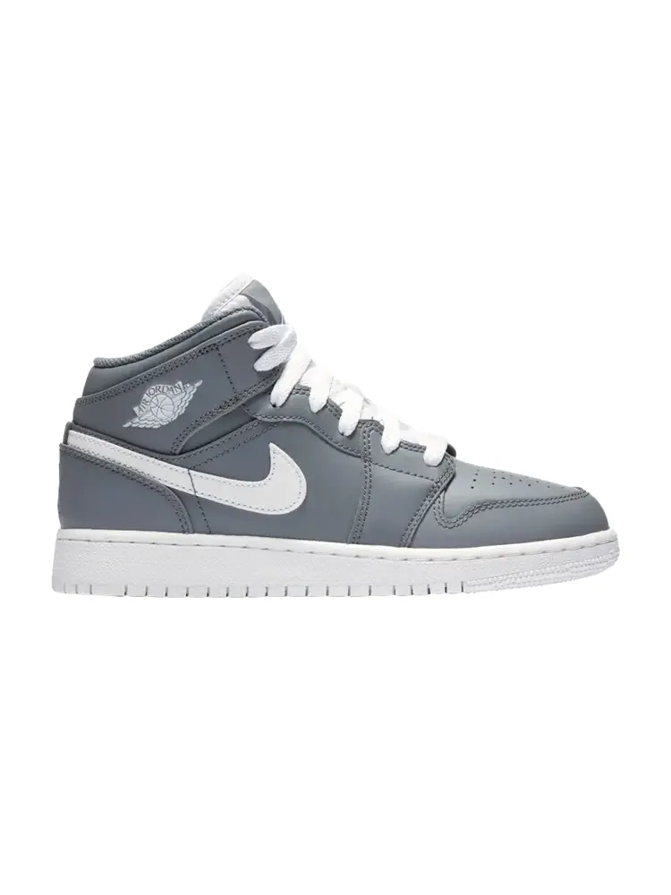 Кроссовки Air Jordan 1 Mid BG 'Cool Grey' — изображение 1 из 1, серый