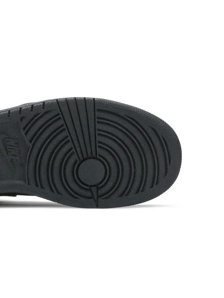 Кроссовки Air Jordan Air Jordan 1 Mid BG 'Black' — изображение 6 из 9, черный/белый/черный