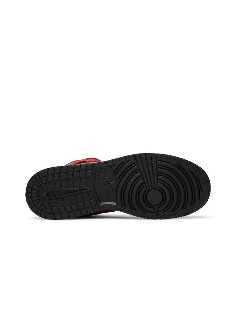 Кроссовки Air Jordan Air Jordan 1 Mid GS 'Black Gym Red' — изображение 5 из 9, черный/белый/красный