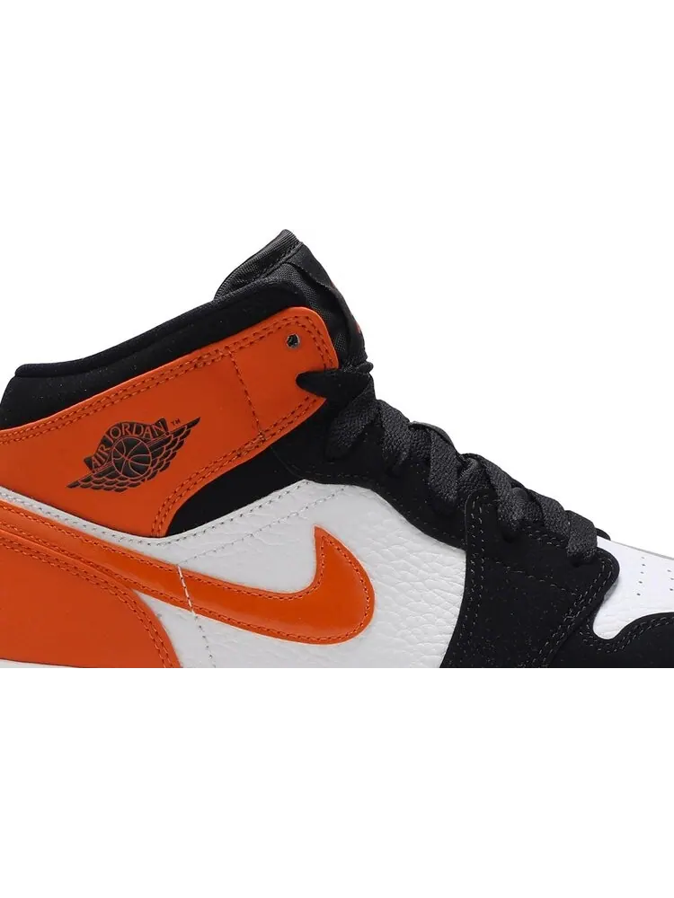 Кроссовки Air Jordan 1 Mid GS Shattered Backboard — изображение 2 из 8, черный