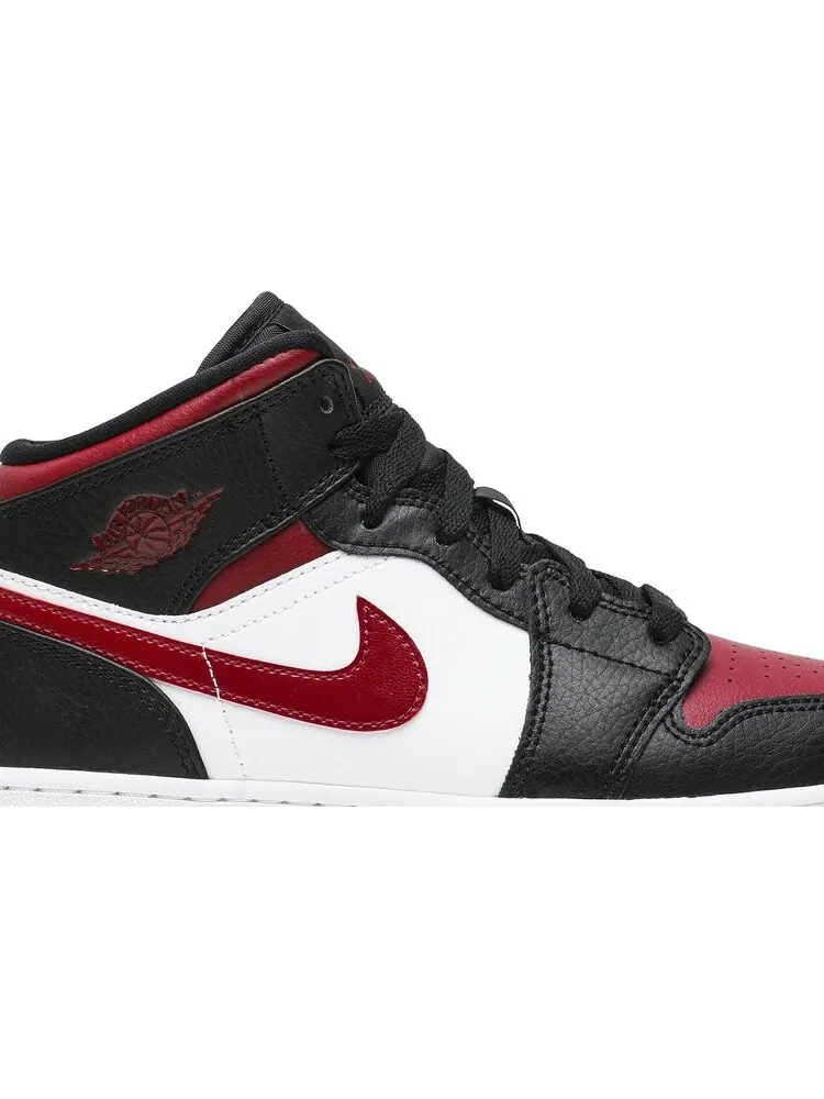 Кроссовки Air Jordan 1 Mid GS Noble Red — изображение 2 из 8, красный