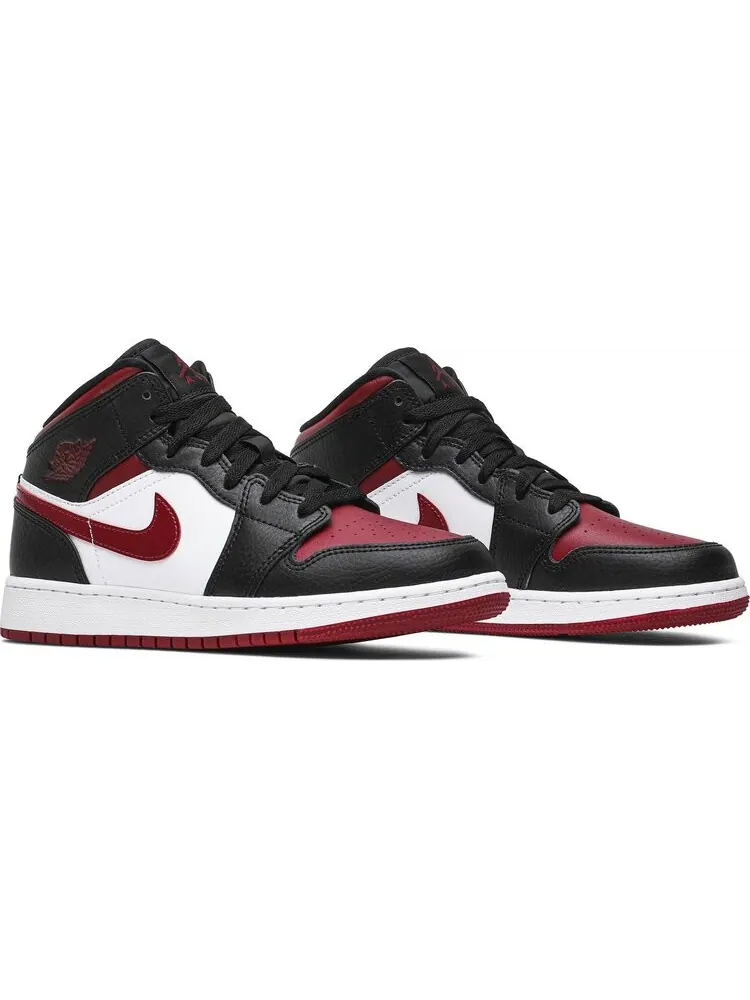 Кроссовки Air Jordan 1 Mid GS Noble Red — изображение 8 из 8, красный