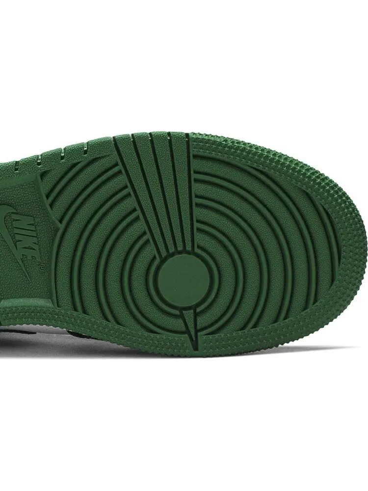 Кроссовки Air Jordan 1 Mid GS Black Pine Green — изображение 5 из 8, зеленый
