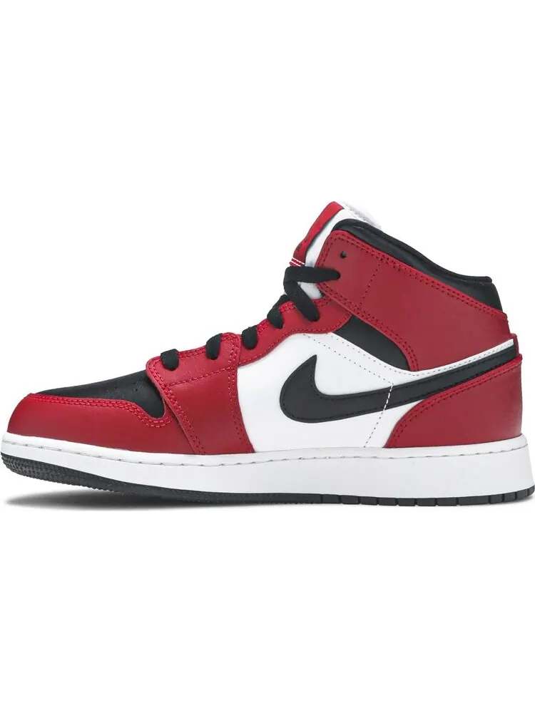 Кроссовки Air Jordan 1 Mid GS Chicago Black Toe — изображение 3 из 8, красный