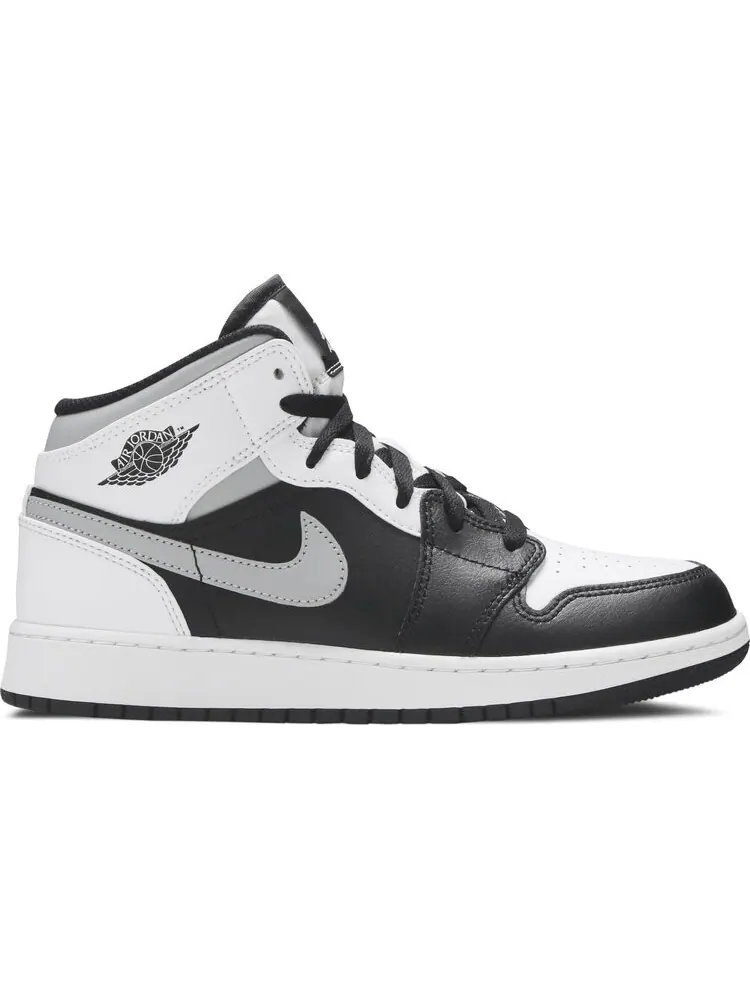 Кроссовки Air Jordan 1 Mid GS White Shadow — изображение 1 из 8, белый
