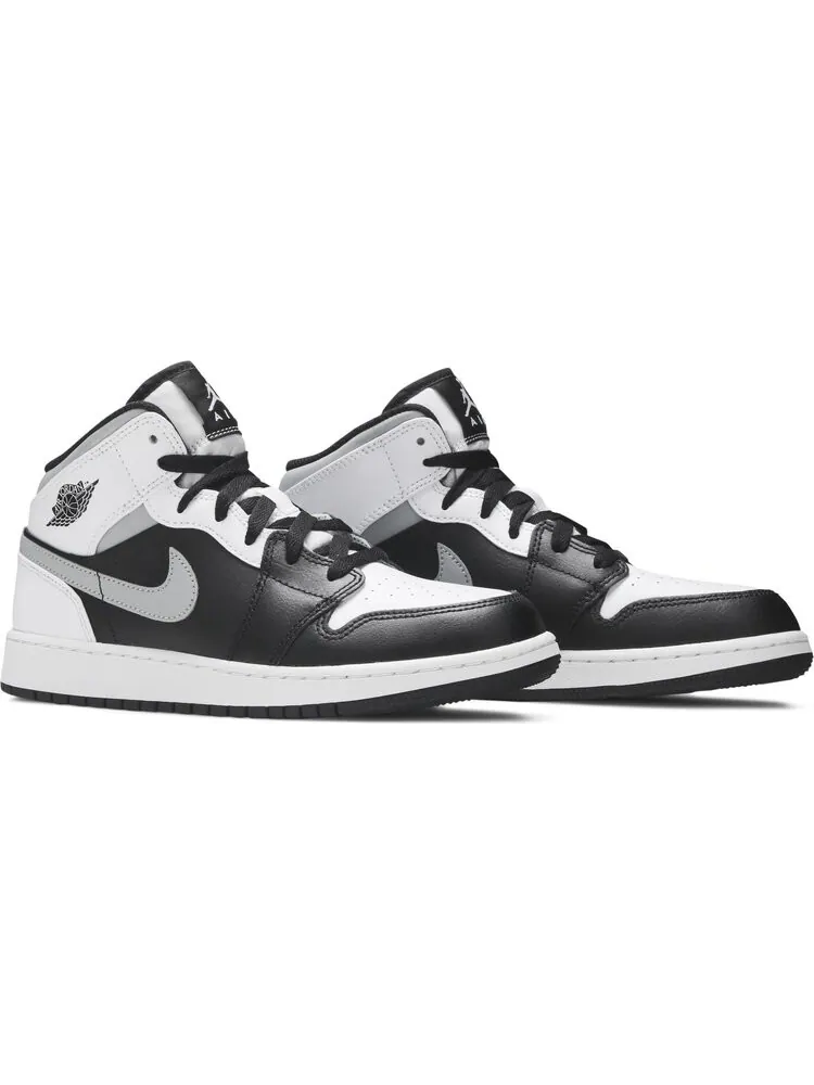 Кроссовки Air Jordan 1 Mid GS White Shadow — изображение 8 из 8, белый