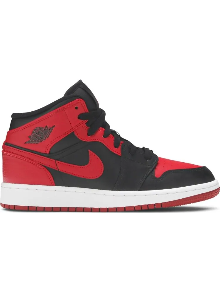 Кроссовки Air Jordan 1 Mid GS Banned — изображение 1 из 8, красный