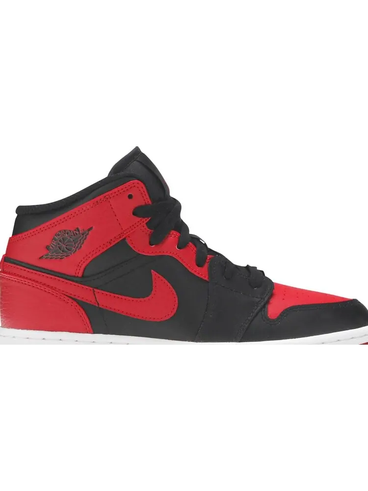 Кроссовки Air Jordan 1 Mid GS Banned — изображение 2 из 8, красный