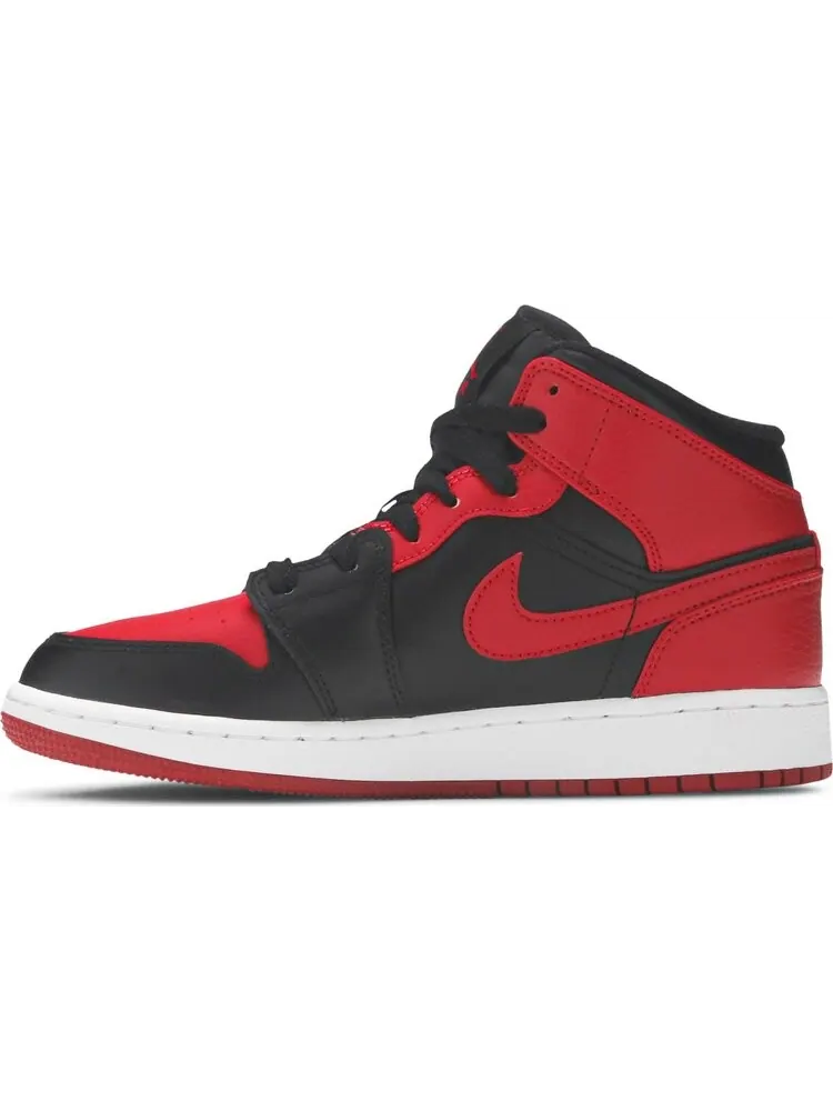Кроссовки Air Jordan 1 Mid GS Banned — изображение 3 из 8, красный