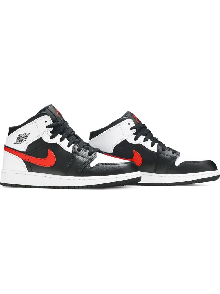Кроссовки Air Jordan 1 Mid GS Chile Red — изображение 8 из 8, черный