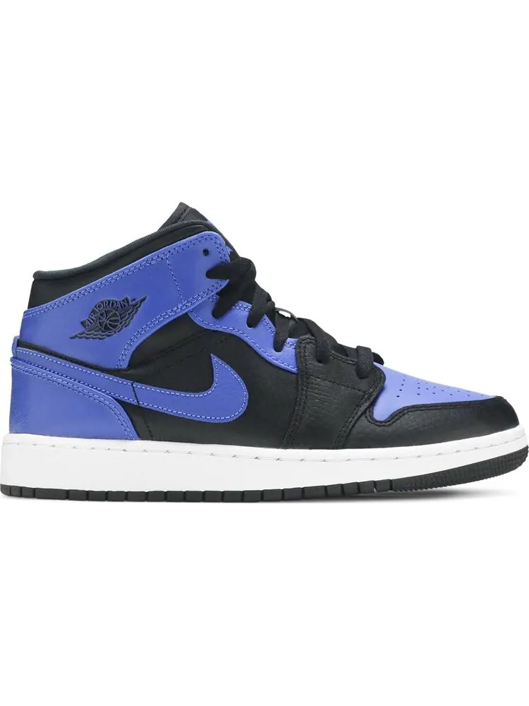 Кроссовки Air Jordan 1 Mid GS Hyper Royal — изображение 1 из 8, синий