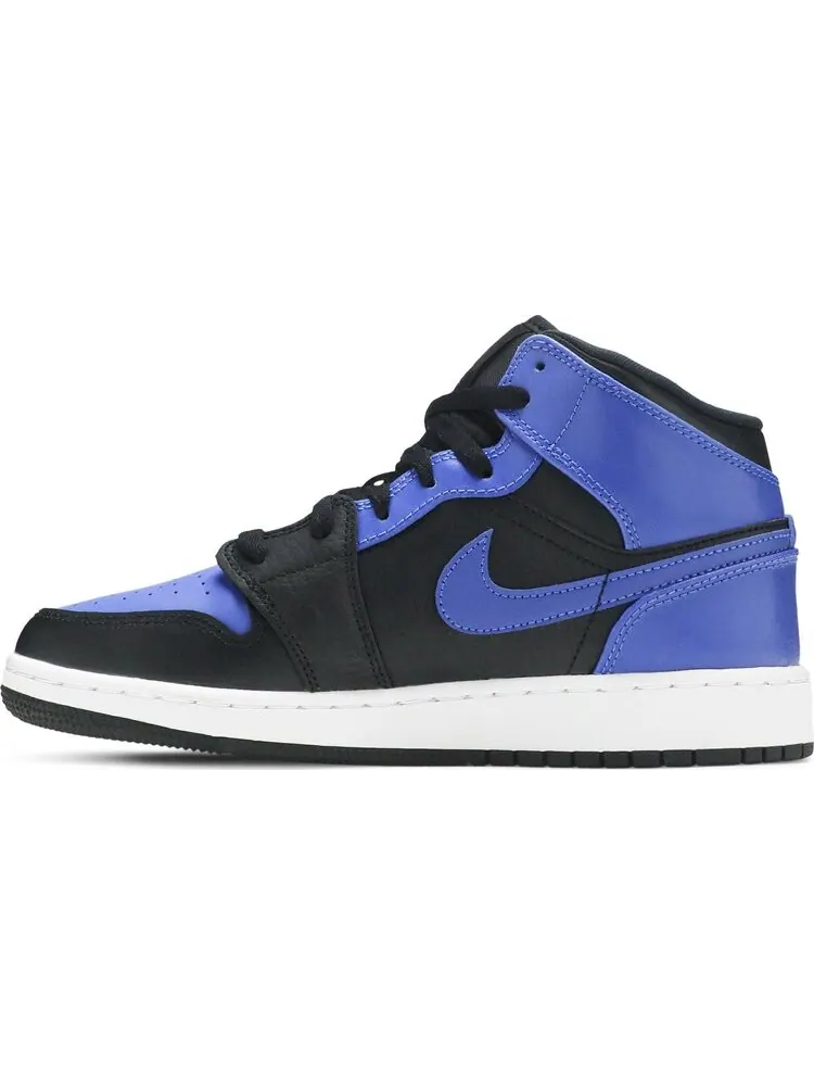 Кроссовки Air Jordan 1 Mid GS Hyper Royal — изображение 3 из 8, синий