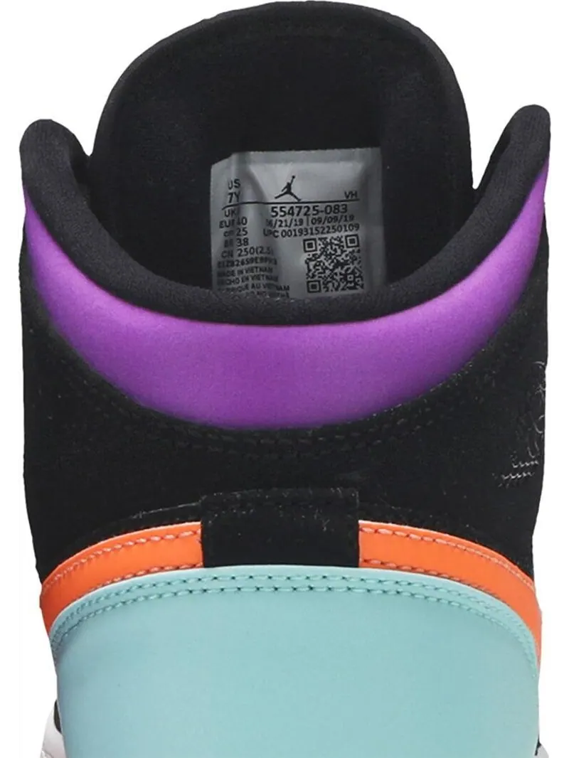 Кроссовки Air Jordan 1 Mid GS Candy — изображение 7 из 8, мульти