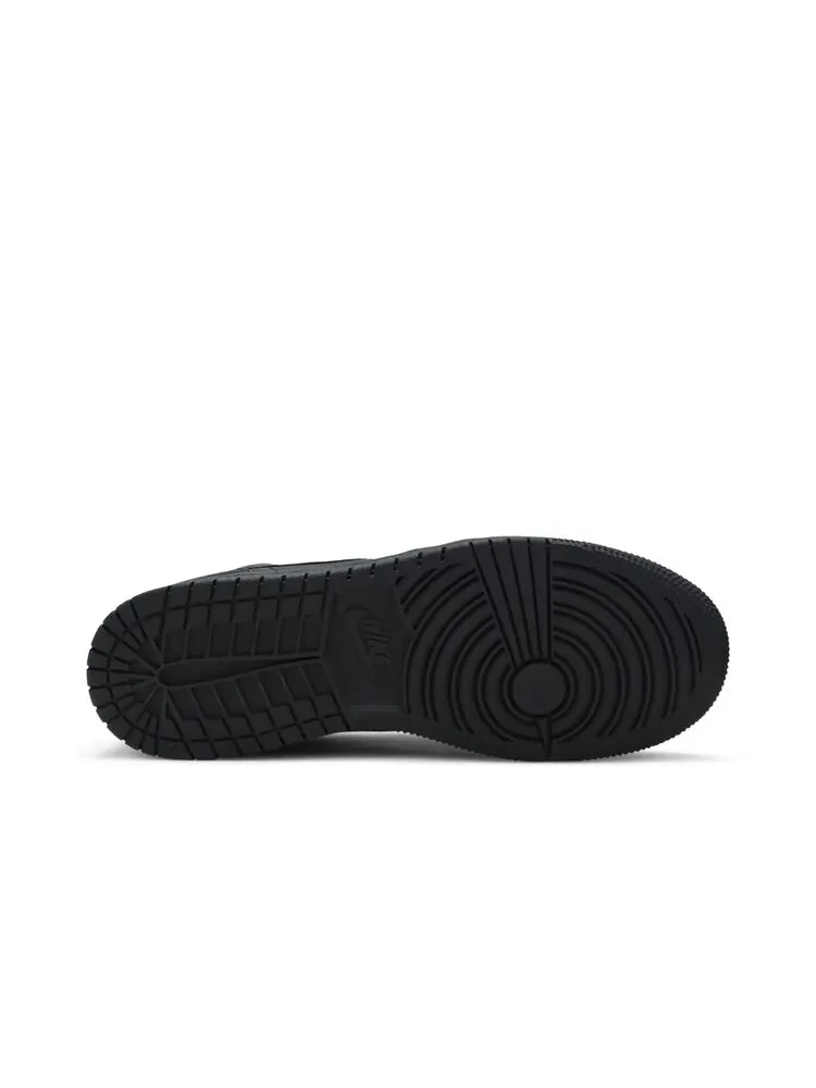 Кроссовки Air Jordan 1 Mid GS 'Deep Black' — изображение 4 из 4, черный
